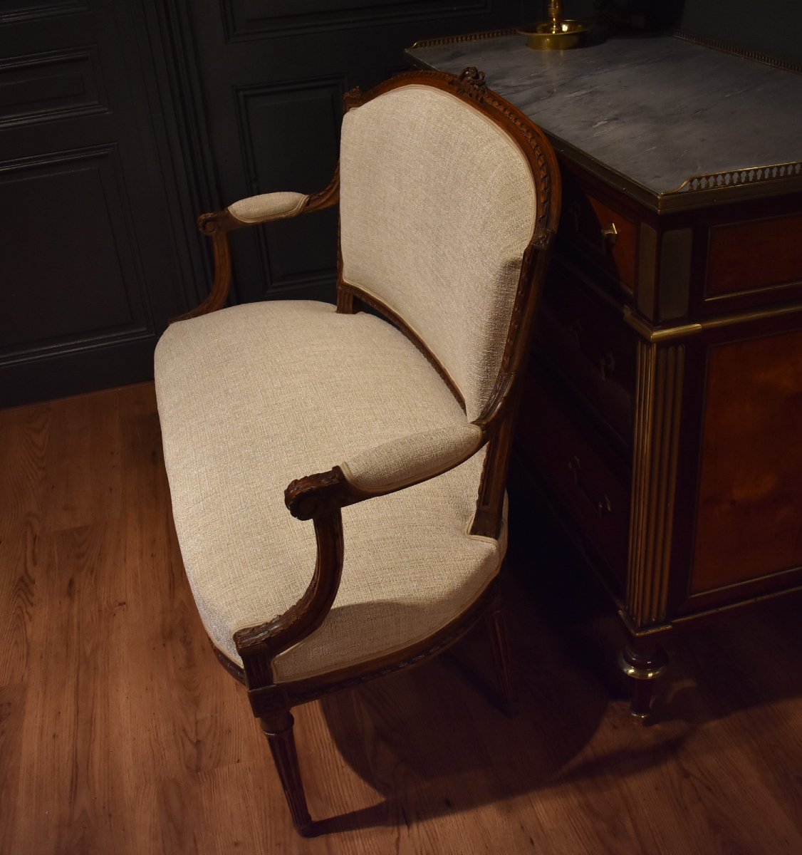 Petit canapé de style Louis XVI-photo-4