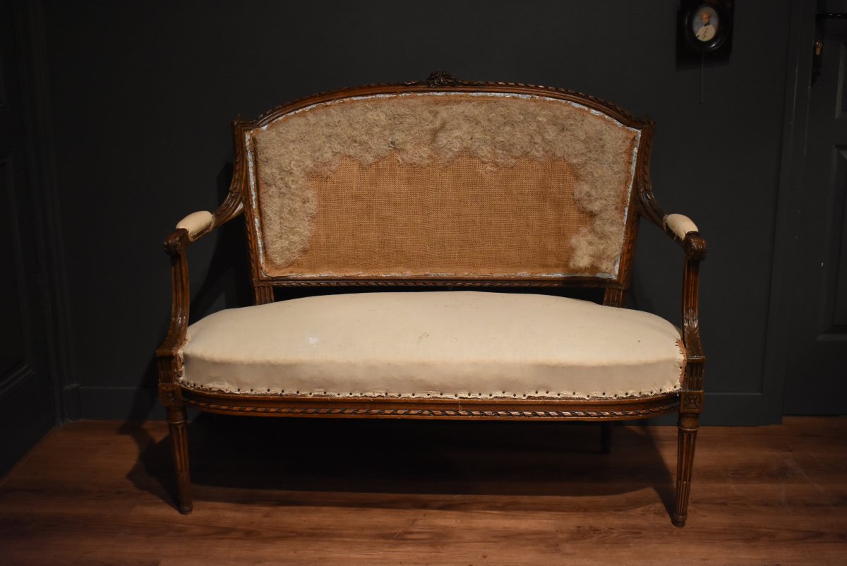 Petit canapé de style Louis XVI-photo-8