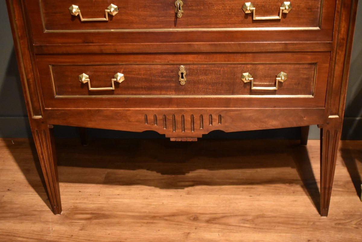 Louis XVI-style Chest Of Drawers With A Jumping Top-photo-1