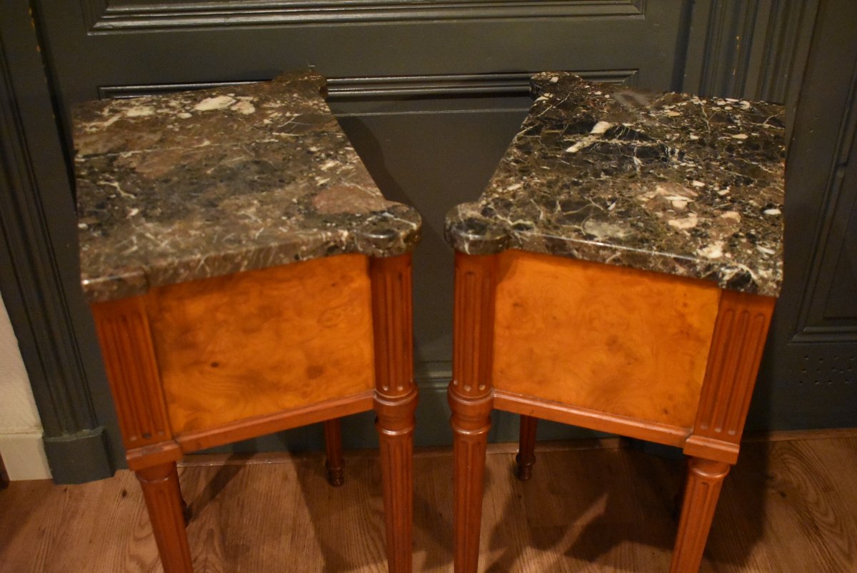 Pair Of Louis XVI-style Nightstands-photo-4