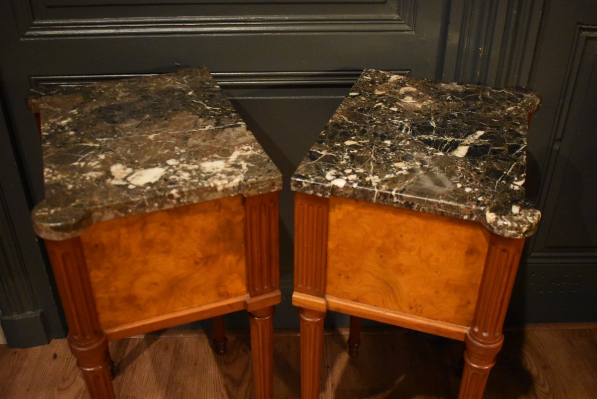 Pair Of Louis XVI-style Nightstands-photo-7