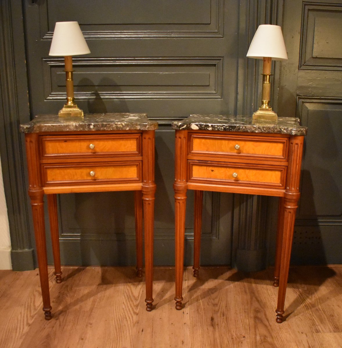 Pair Of Louis XVI-style Nightstands