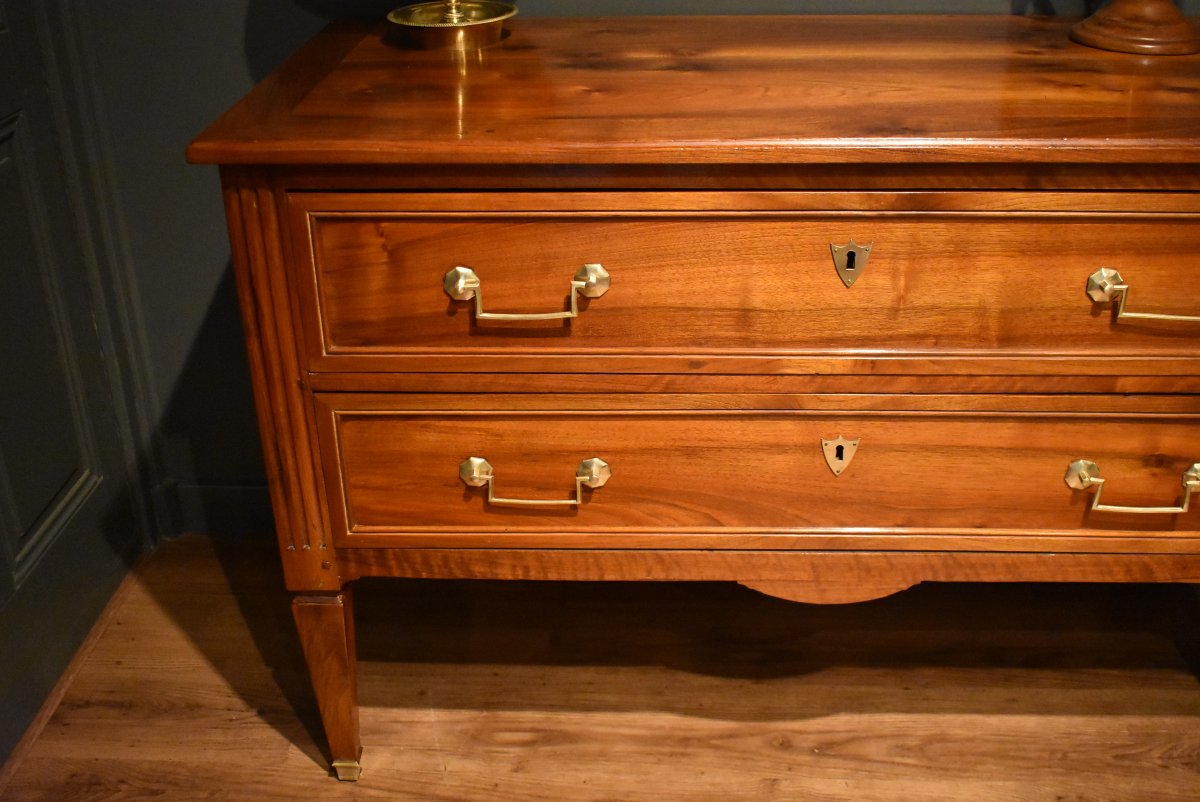 Commode sauteuse en noyer-photo-1