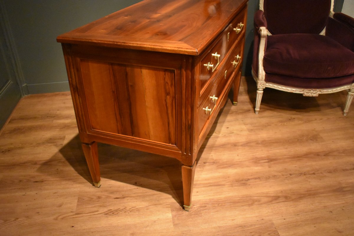 Commode sauteuse en noyer-photo-6
