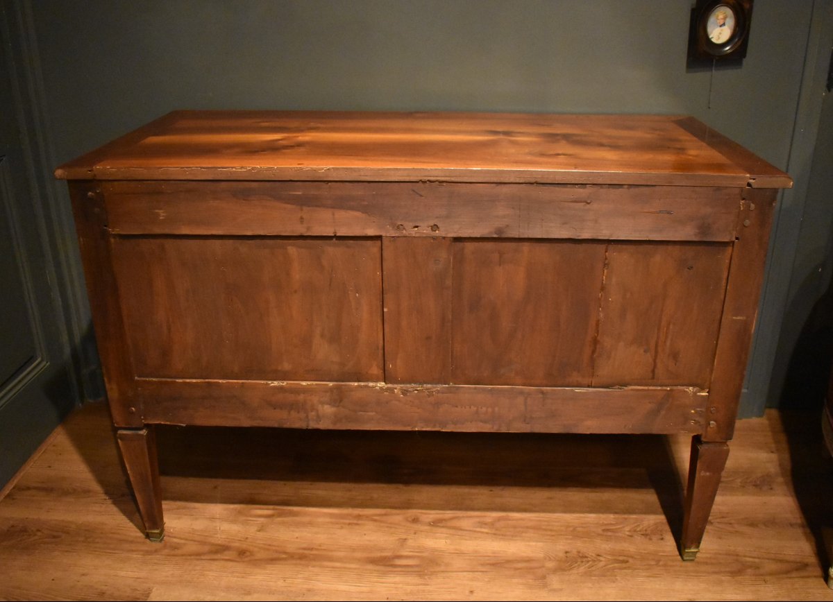 Commode sauteuse en noyer-photo-7