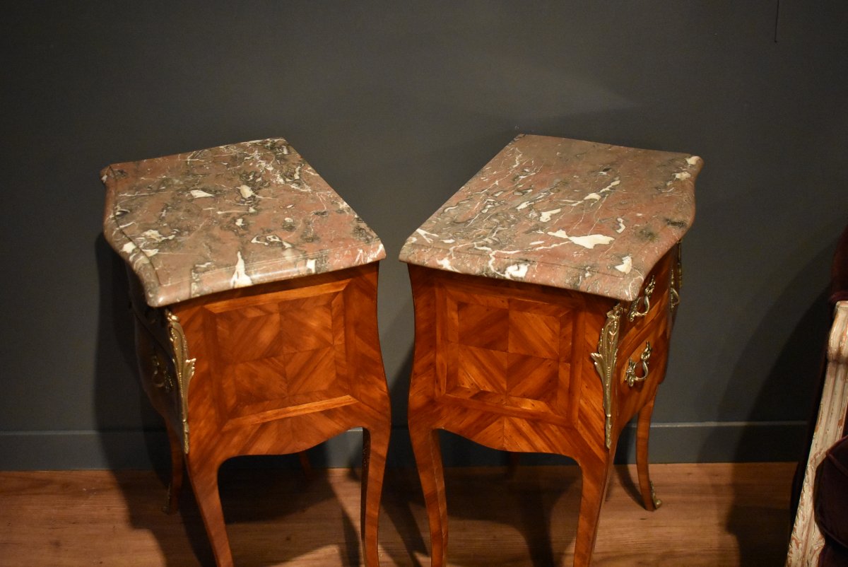 Pair Of Marquetry Nightstands-photo-8