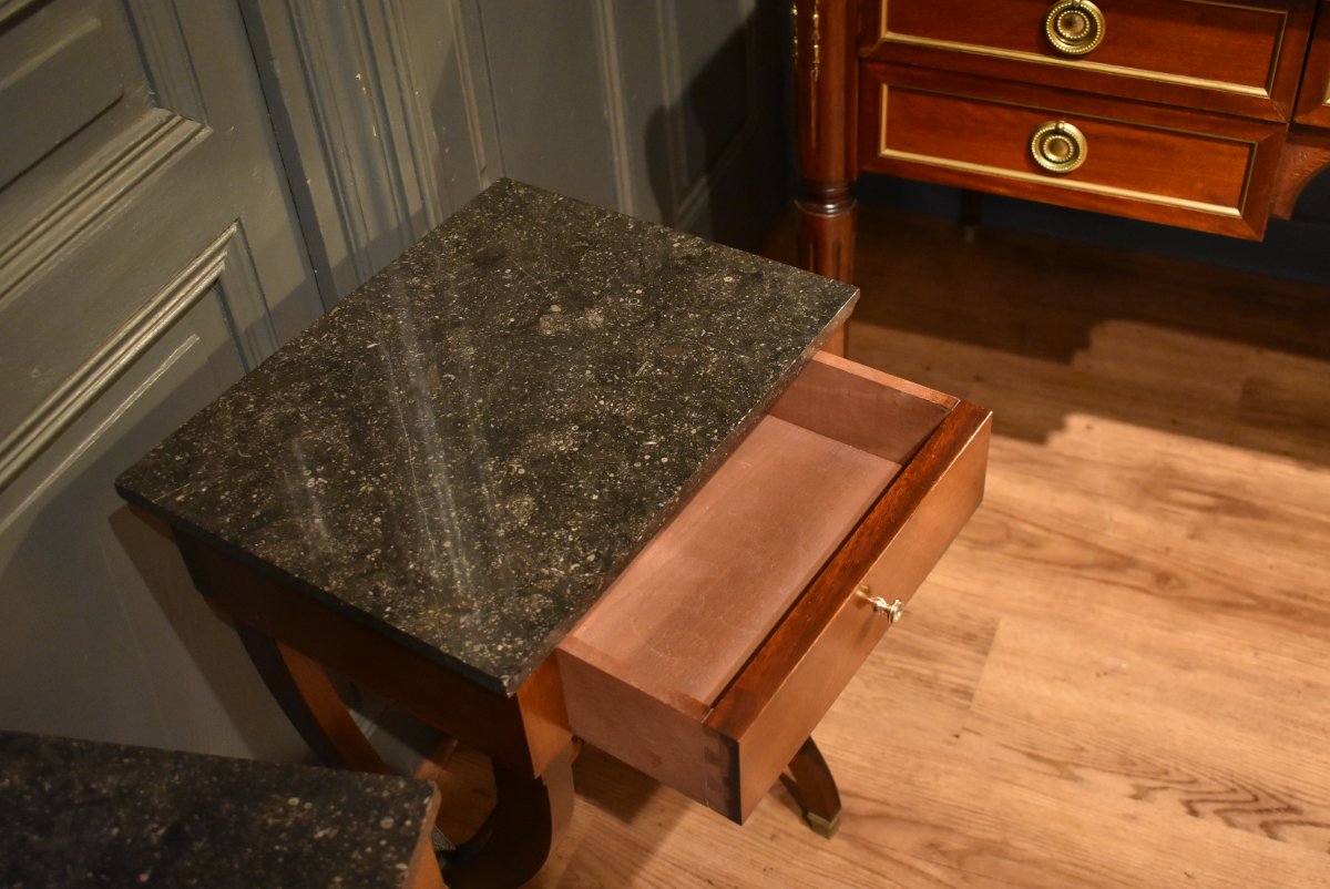Pair Of Mahogany Nightstands-photo-1