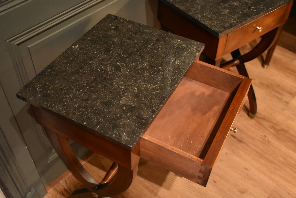 Pair Of Mahogany Nightstands-photo-2