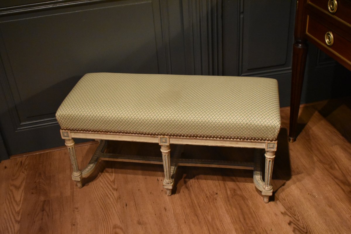 Petite banquette de style Louis XVI-photo-4