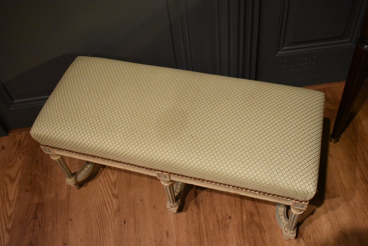 Petite banquette de style Louis XVI-photo-1