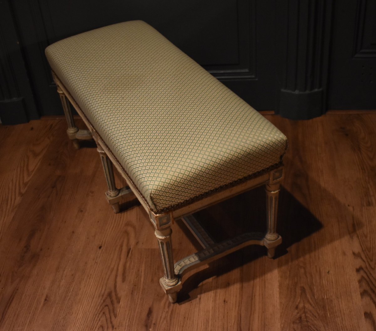 Petite banquette de style Louis XVI-photo-2