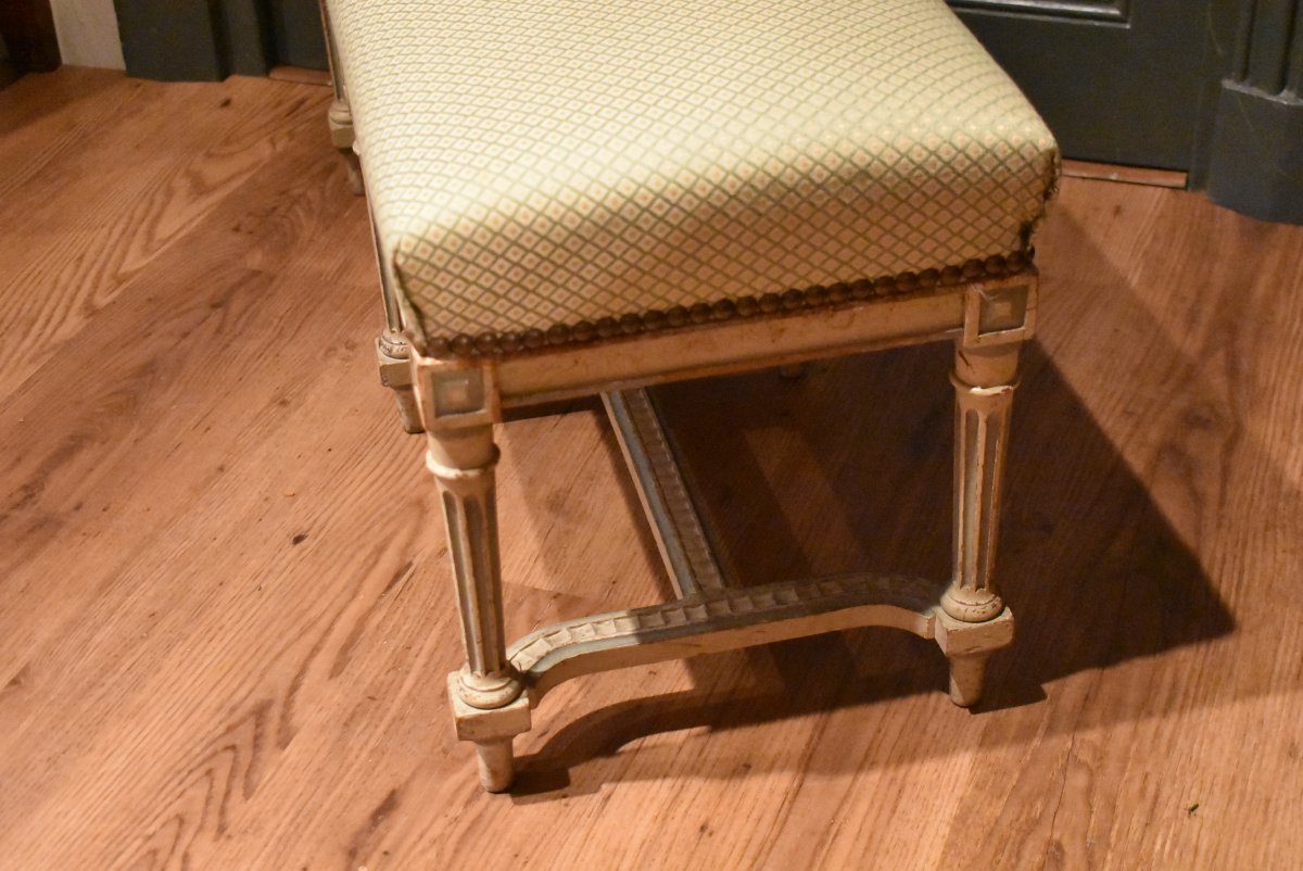 Petite banquette de style Louis XVI-photo-3