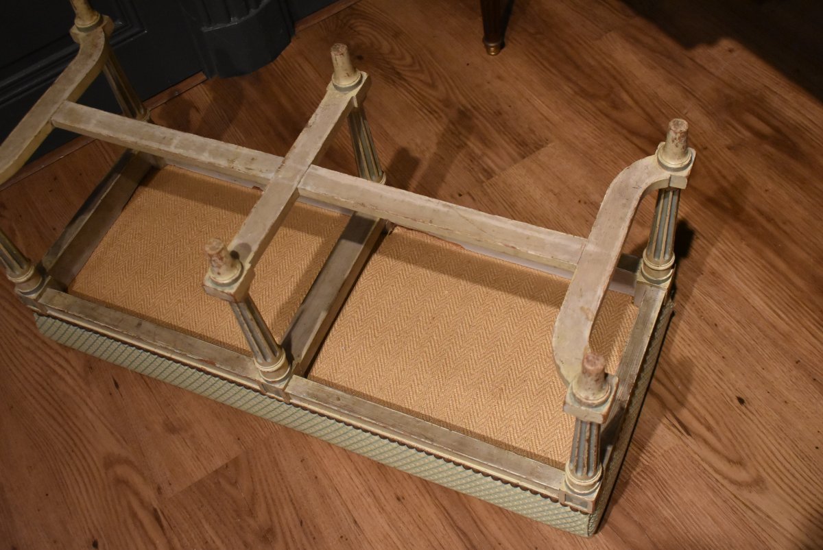 Petite banquette de style Louis XVI-photo-5