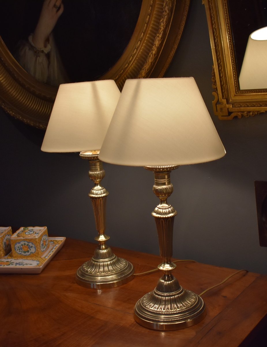 Pair Of Louis XVI-style Lamps-photo-2
