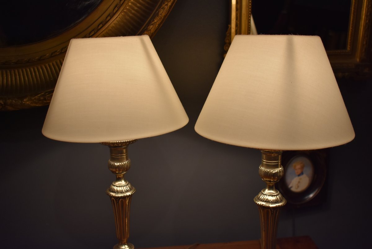 Pair Of Louis XVI-style Lamps-photo-3
