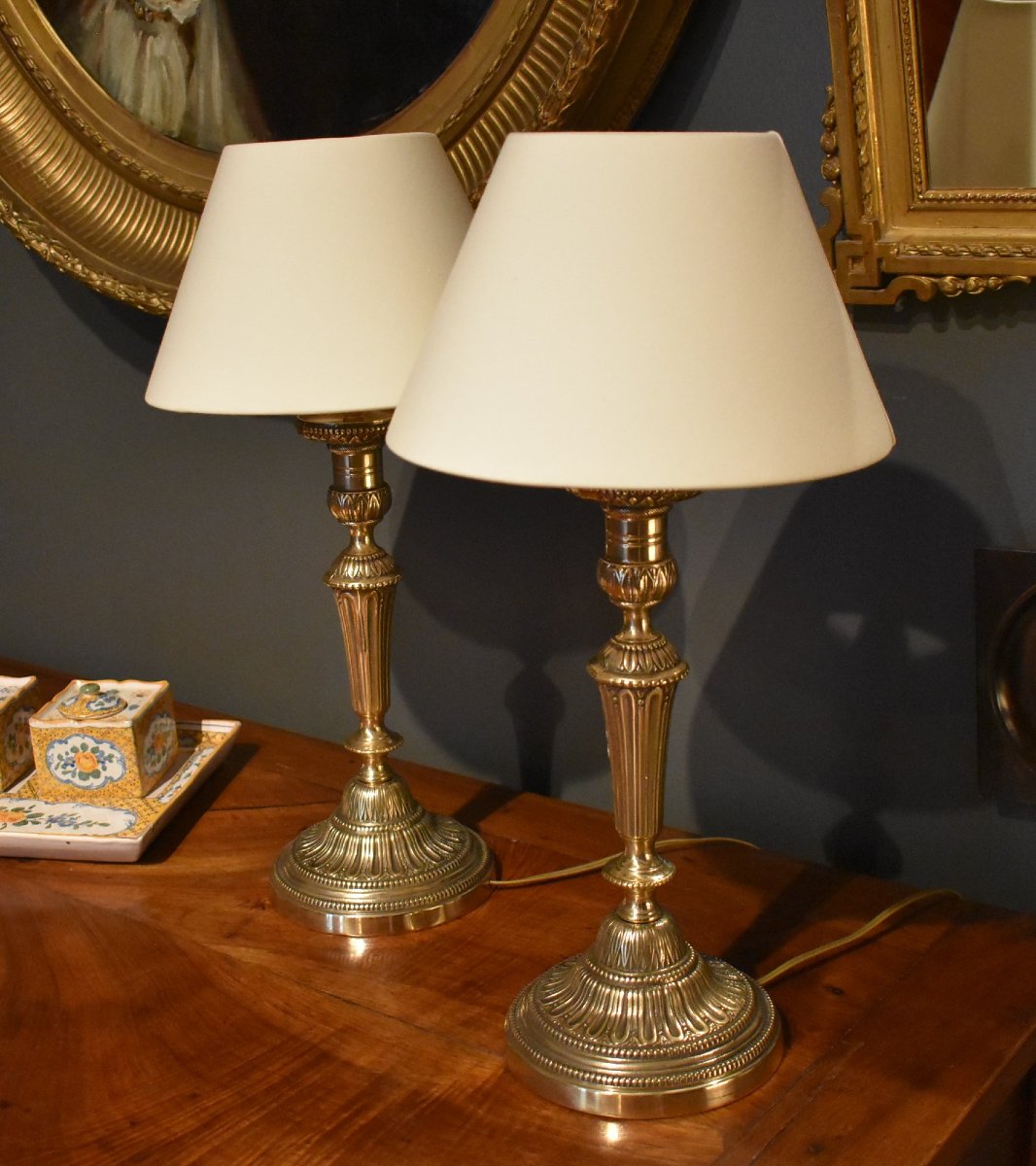 Pair Of Louis XVI-style Lamps-photo-5