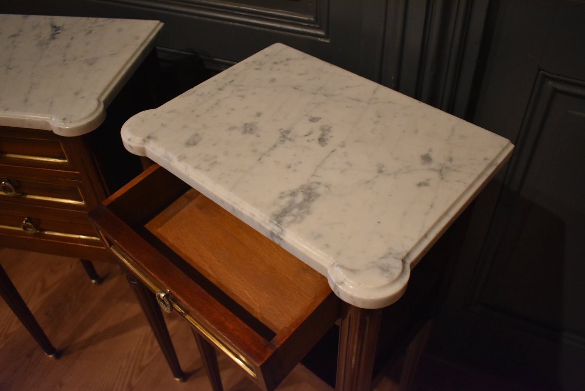 Paire de chevets de style Louis XVI-photo-1