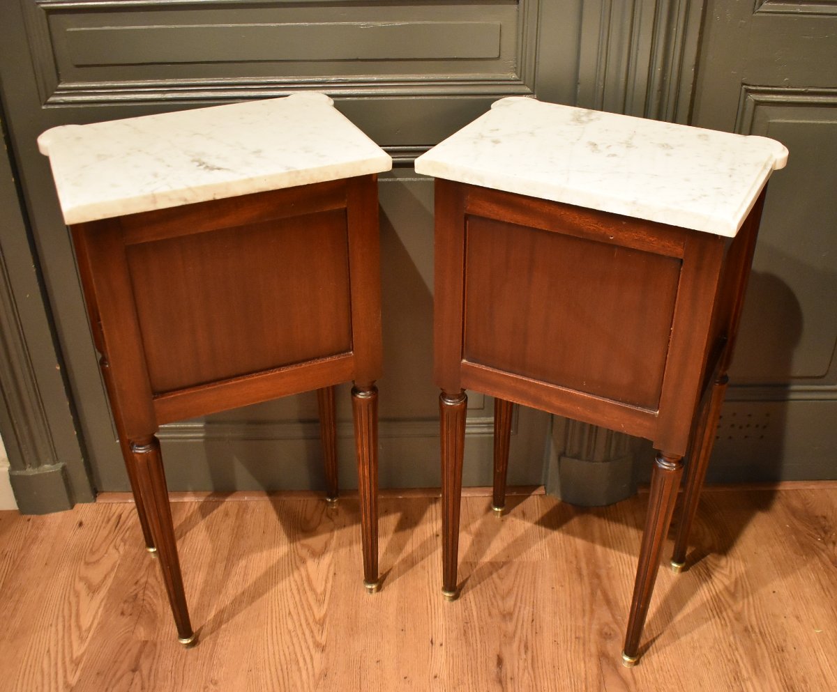 Paire de chevets de style Louis XVI-photo-5