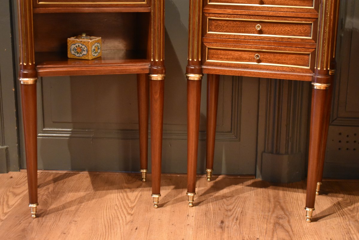 Paire de chevets de style Louis XVI-photo-3