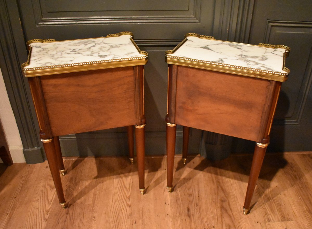 Paire de chevets de style Louis XVI-photo-5