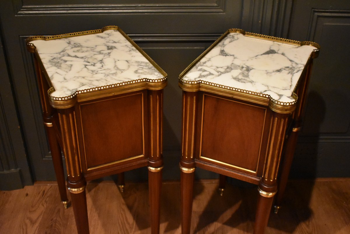 Paire de chevets de style Louis XVI-photo-7
