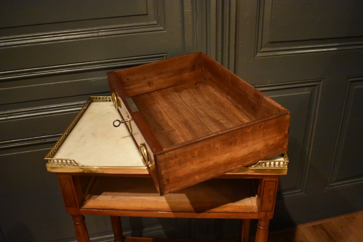 Small Louis XVI-style Console Table-photo-1