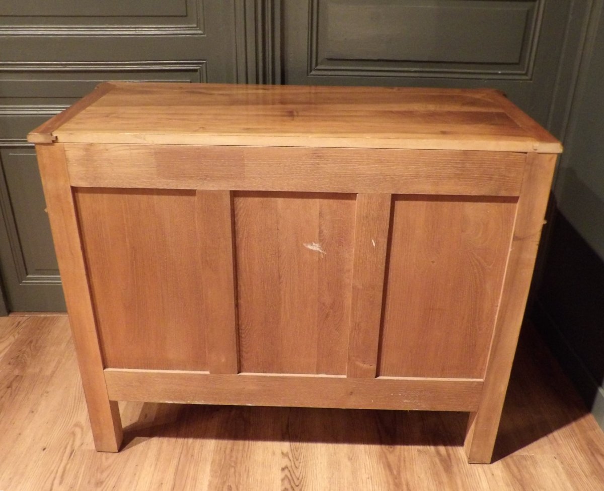 Commode  de style Louis XVI en noyer-photo-3