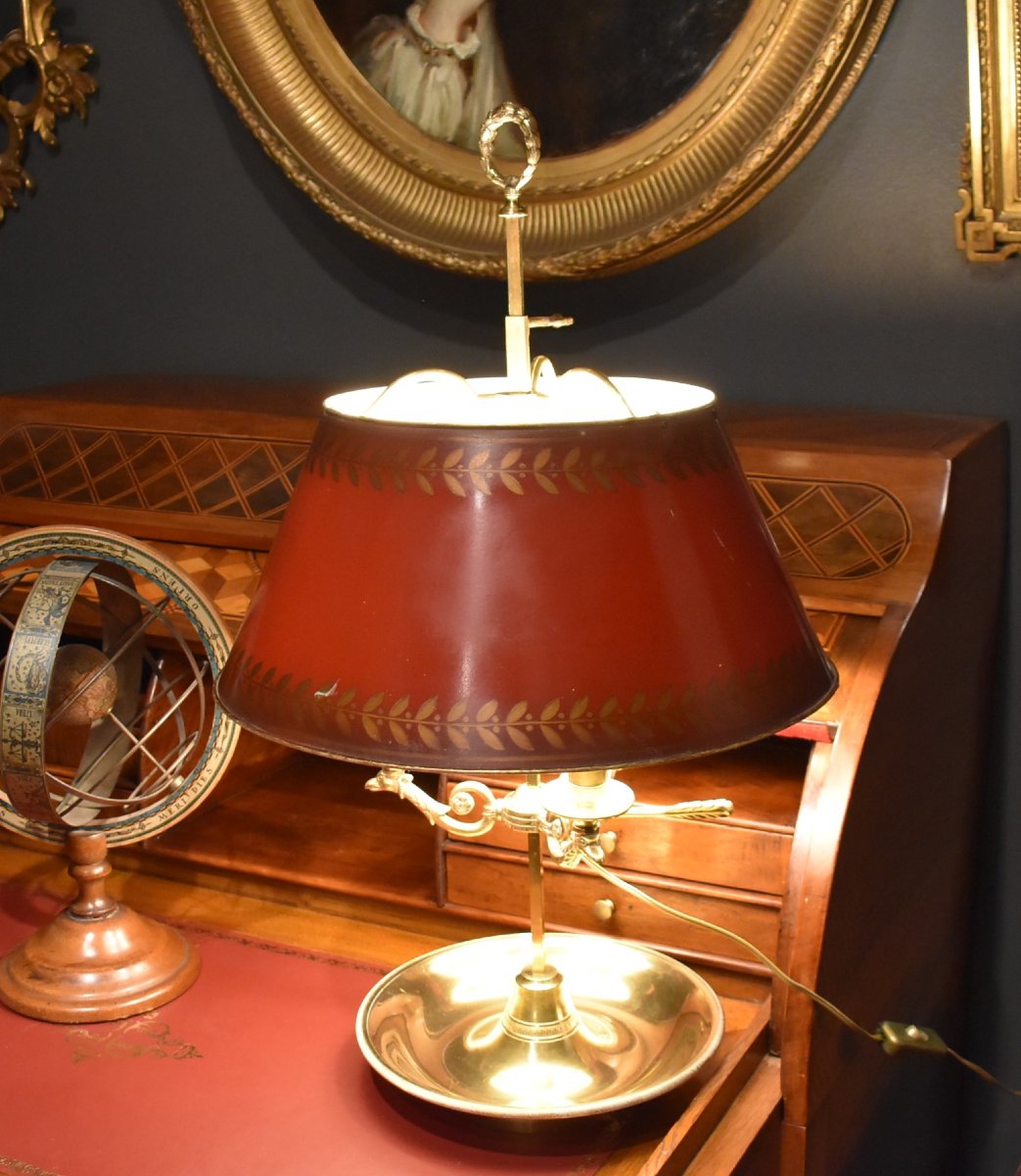 Large Bouillotte  Lamp With Two Settings-photo-4