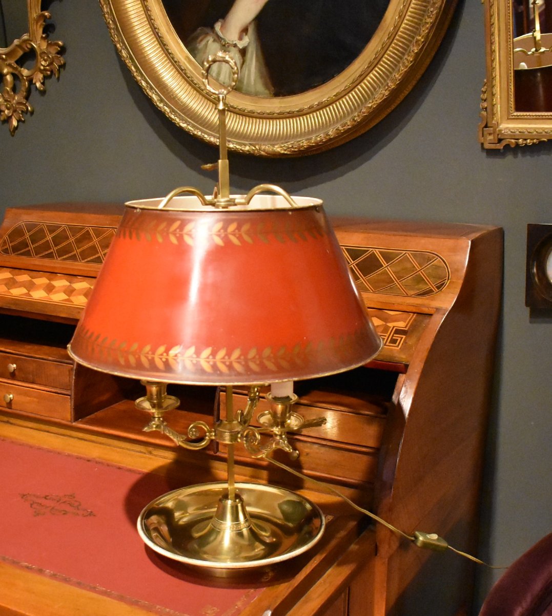 Large Bouillotte  Lamp With Two Settings-photo-6