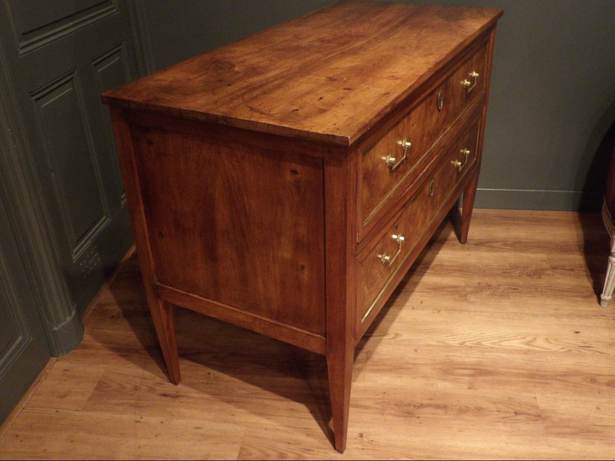 Commode sauteuse en noyer-photo-7