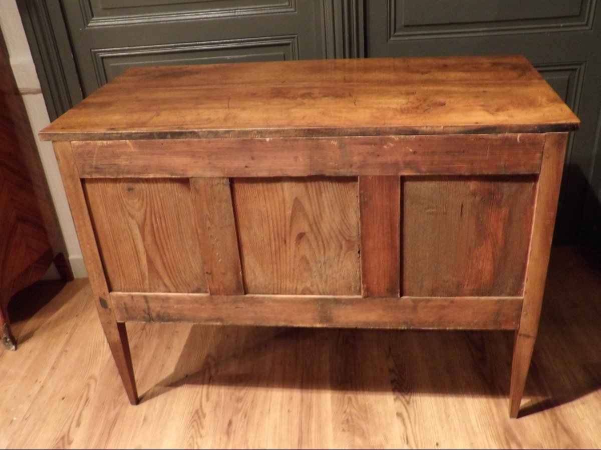 Commode sauteuse en noyer-photo-8