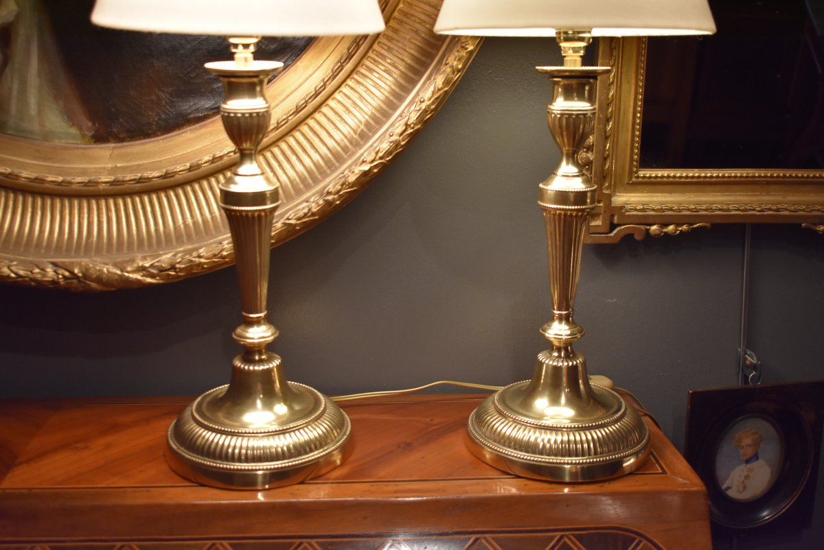 Pair Of Louis XVI-style Lamps-photo-2