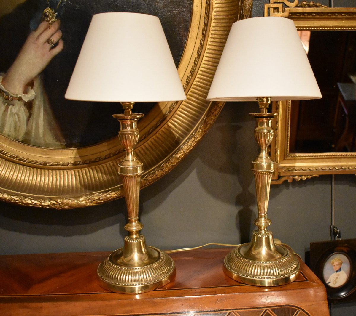 Pair Of Louis XVI-style Lamps-photo-3