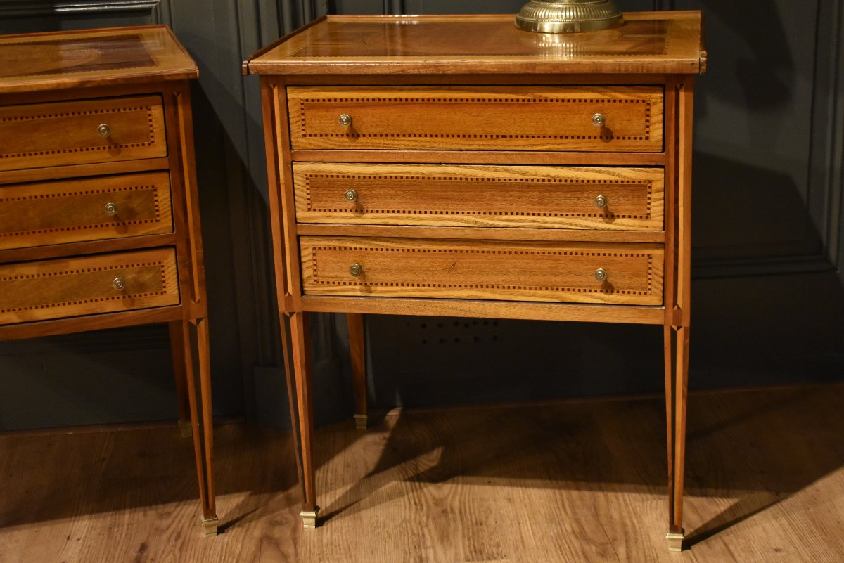 Paire de chevets de  style Louis XVI-photo-4
