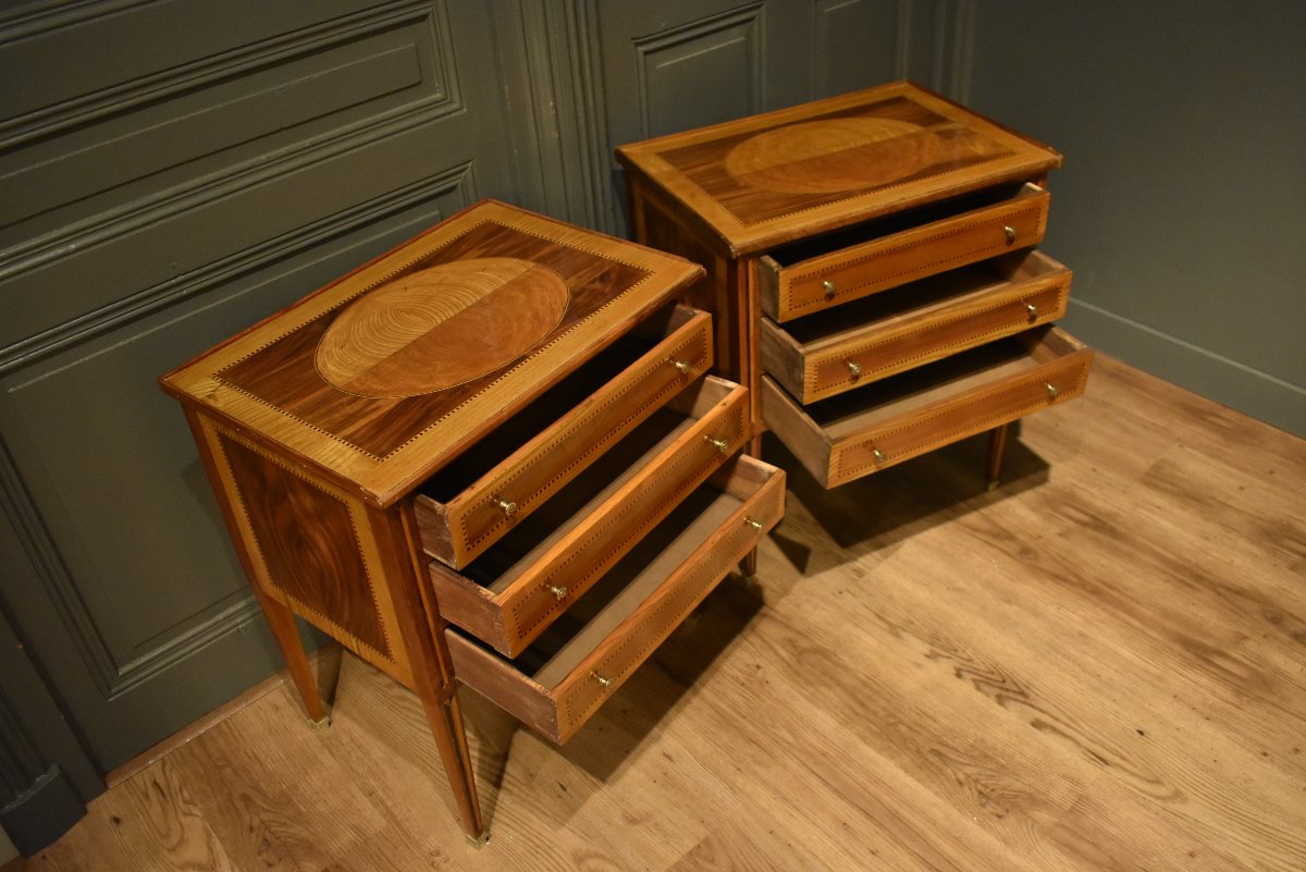 Paire de chevets de  style Louis XVI-photo-4