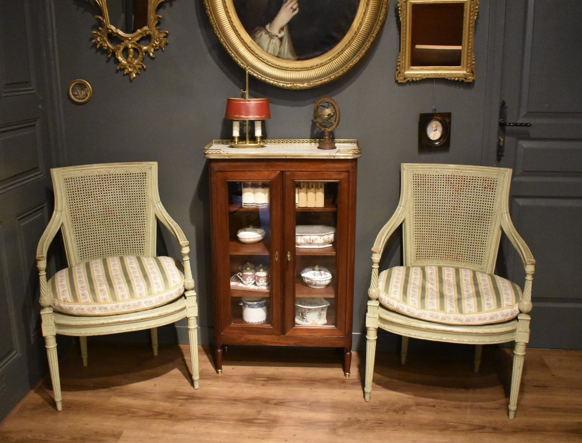 Bibus Or Louis XVI-style Display Cabinet