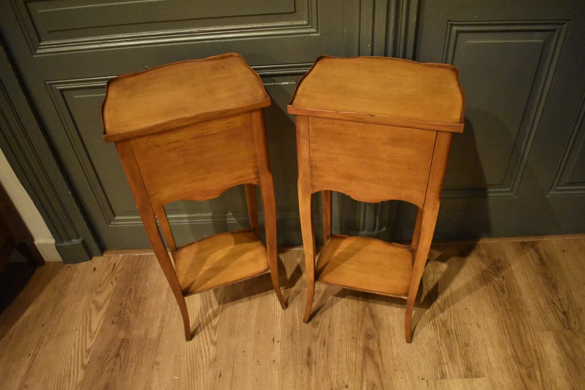 Pair Of Small Louis XV-style Nightstands-photo-7