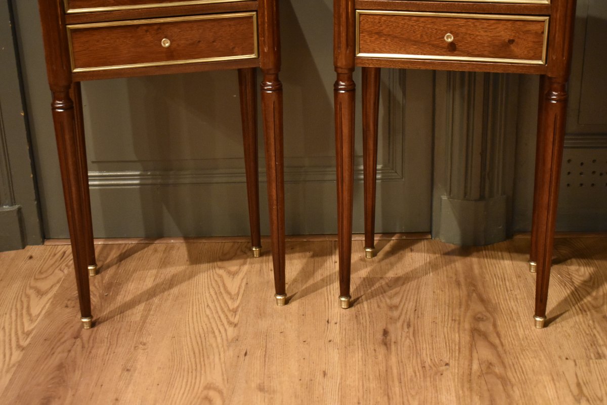 Pair Of Louis XVI-style Nightstands-photo-1