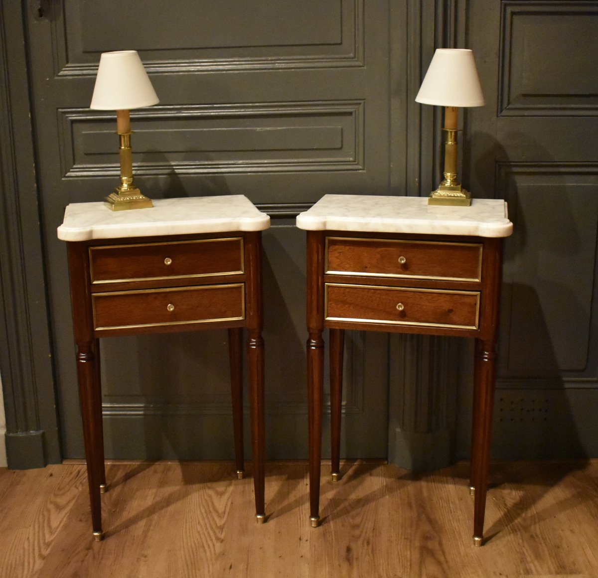 Pair Of Louis XVI-style Nightstands