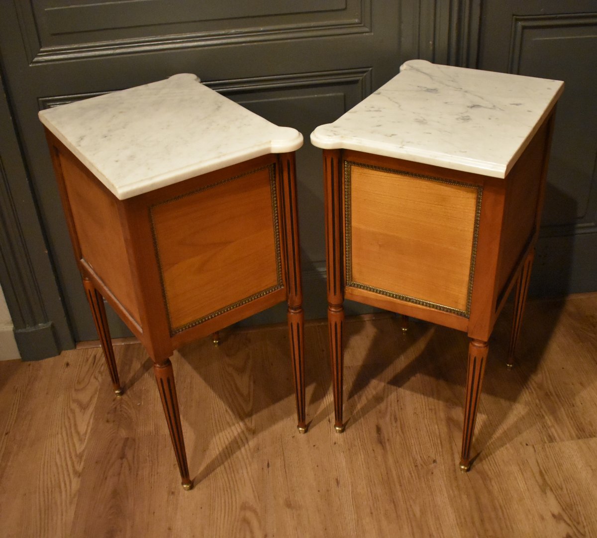 Paire de chevets de style Louis XVI-photo-5
