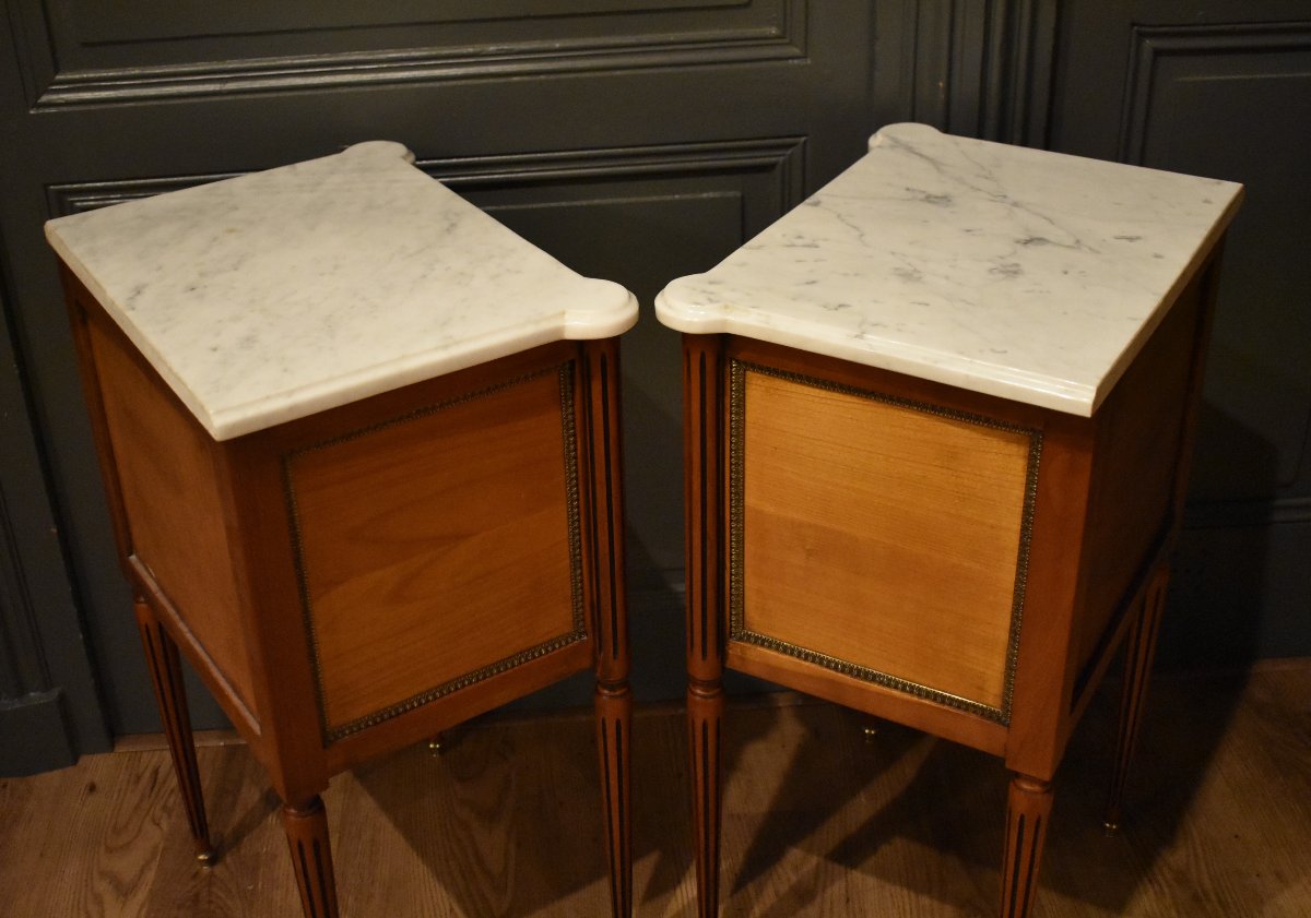 Paire de chevets de style Louis XVI-photo-6