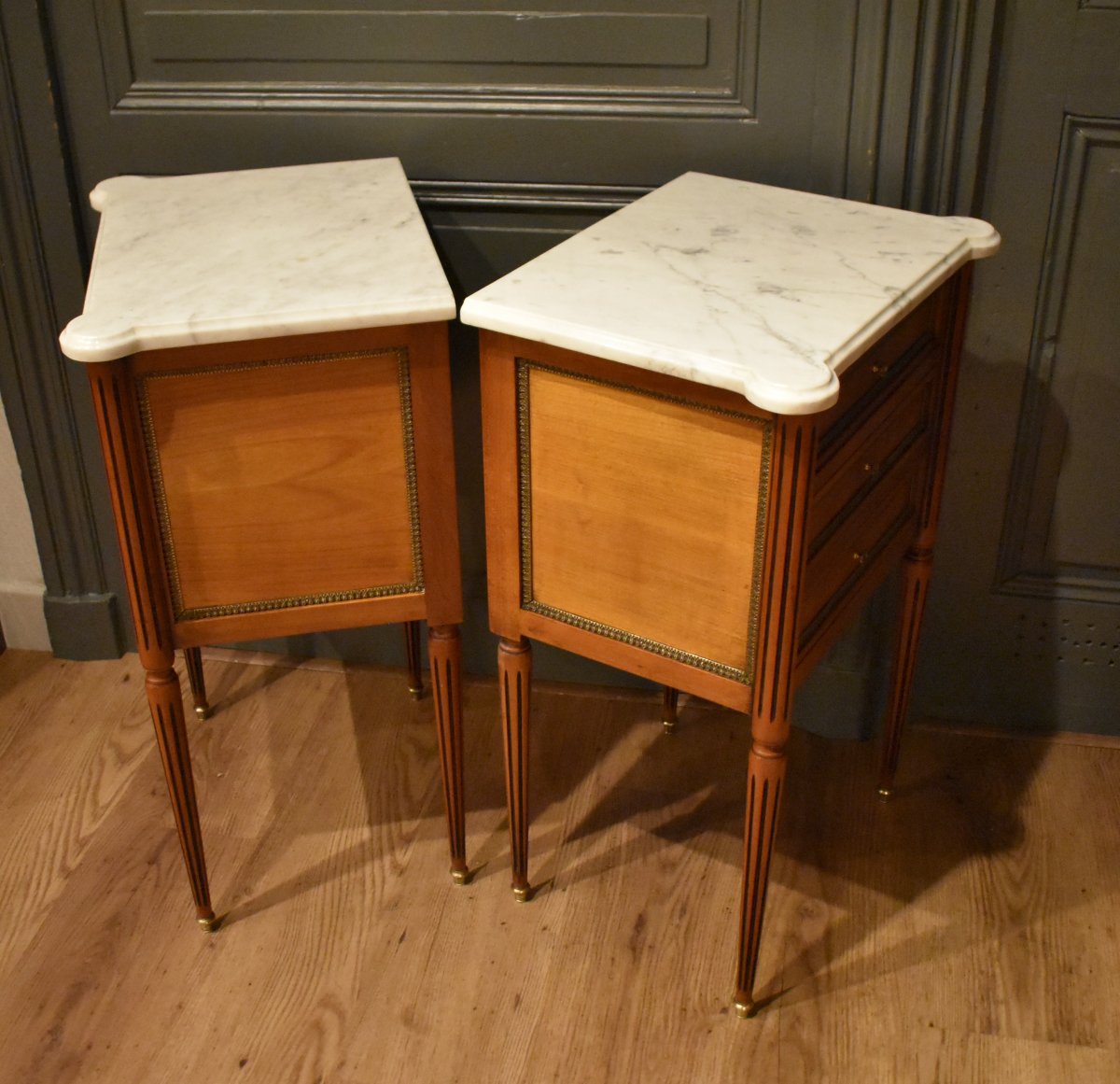 Paire de chevets de style Louis XVI-photo-7