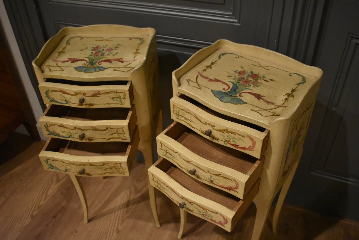 Paire de chevets de style Louis XV-photo-2