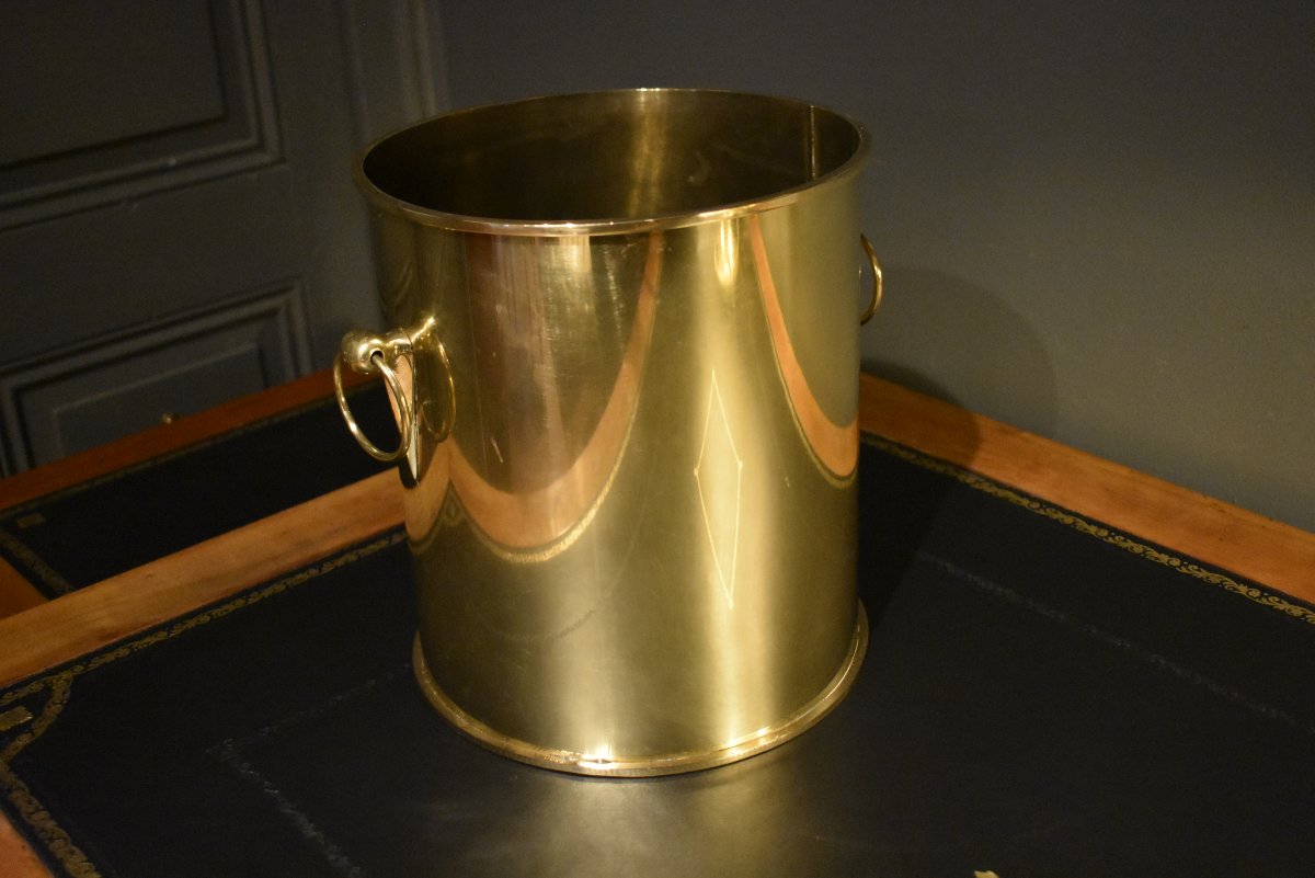 Brass Wastebasket-photo-2