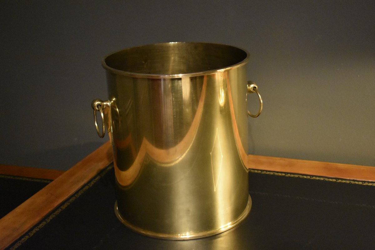 Brass Wastebasket