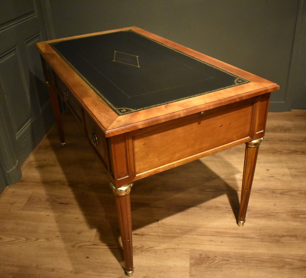 Flat-topped Louis XVI-style Desk-photo-5