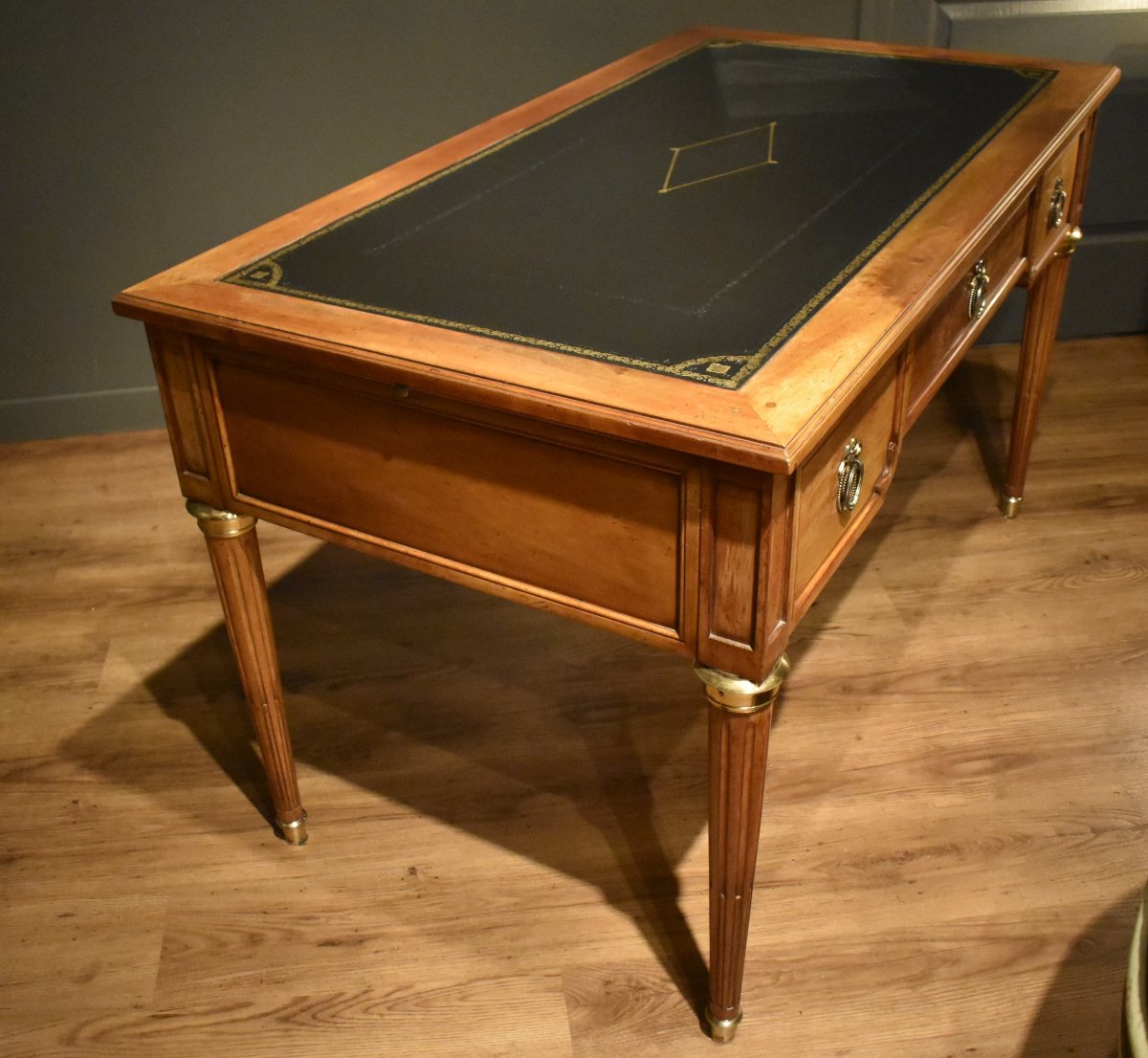 Flat-topped Louis XVI-style Desk-photo-6