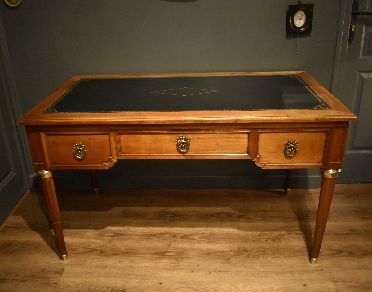 Flat-topped Louis XVI-style Desk-photo-8