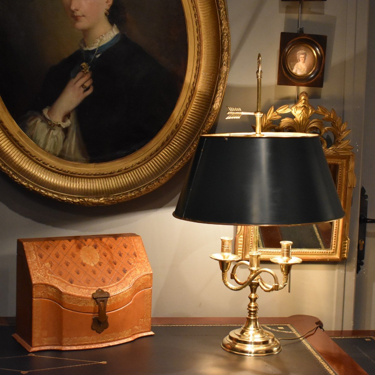 Grande Lampe Bouillotte With Two Lights -photo-7