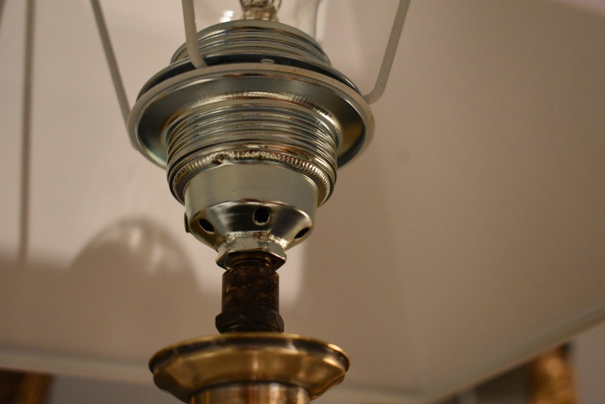 Lampe En Métal Argenté-photo-5